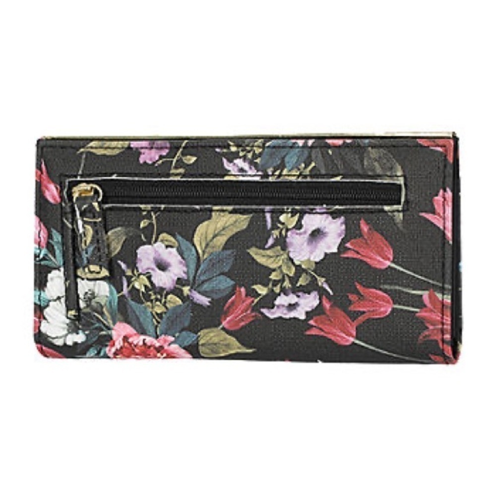 Mundi Slim Clutch Wallet Midnight Garden Fl - Picture 3 of 8